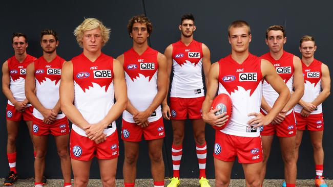 The Swans’ list in 2015 was full of Academy talent, with the trend continuing in more recent seasons. Picture: Brett Costello
