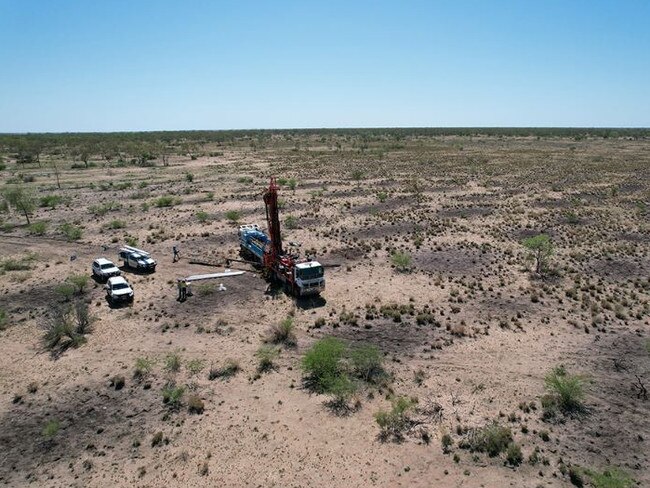 Drilling on the Vecco Group's vanadium project near Julia Creek.