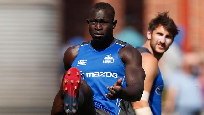 Majak Daw could be back training in four weeks. Picture: Getty Images