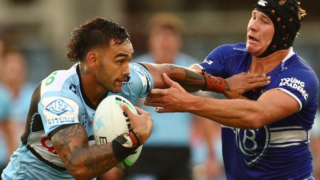 Briton Nikora wants to stay at the Sharks. Picture: Mark Metcalfe/Getty Images