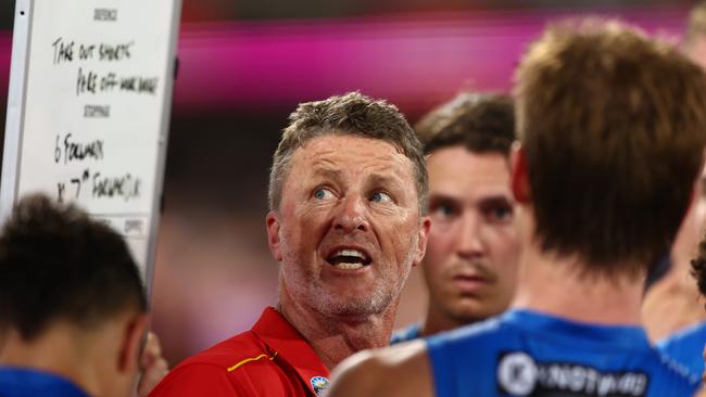 Damien Hardwick has his work cut out. Photo by Chris Hyde/AFL Photos/via Getty Images