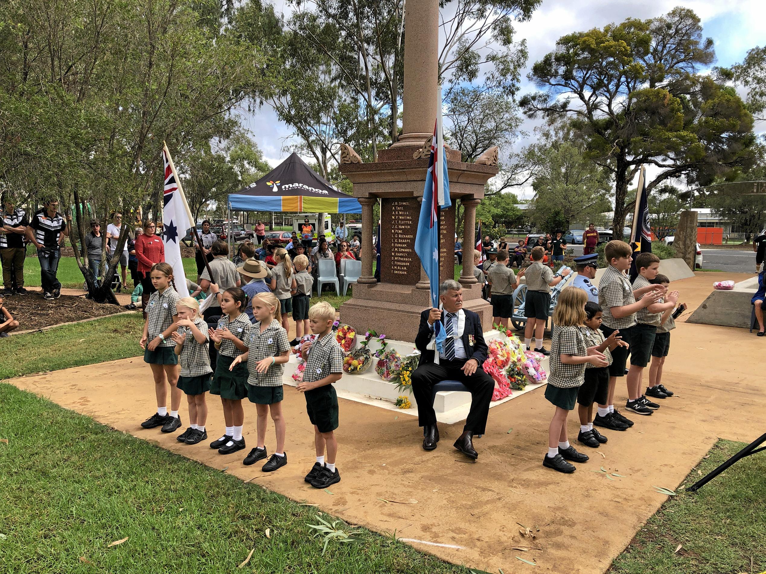 Mitchell Anzac Day march and service. Picture: Jorja McDonnell