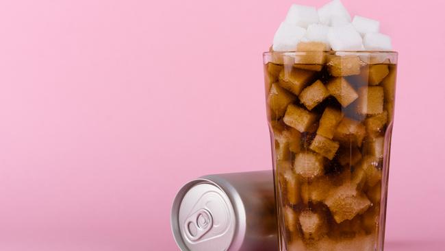 Unhealthly diets come with sweet sugary soft drinks.