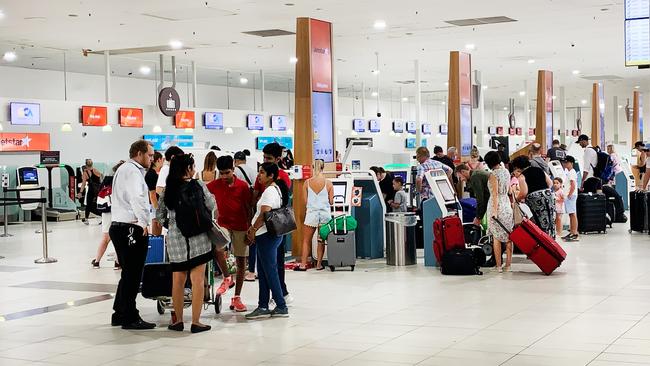 Gold Coast Airport is yet to return to pre-COVID levels due to low consumer confidence in air travel. Picture: Scott Powick