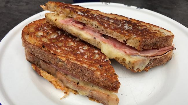 Salvage Specialty Coffee’s cheese toastie. Picture: Jenifer Jagielski