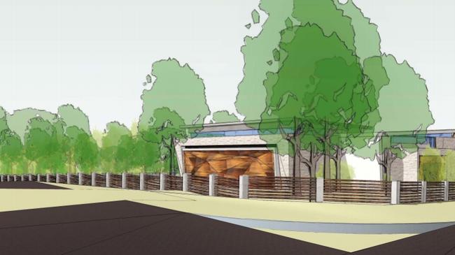 Artist impressions of the Glenhaven Mosque at 1 Larapinta Pl, Glenhaven.