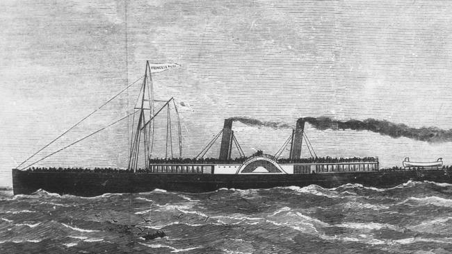 SS Prince Alice a saloon steam boat as she looked on her last trip on the Thames in 1878.