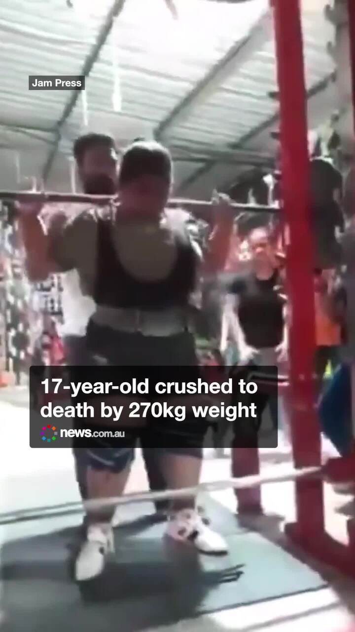 17-year-old crushed to death by 270kg weight V2