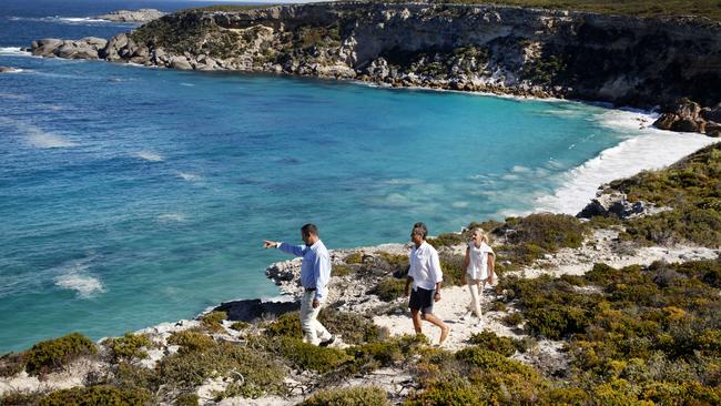 Exploring the coastline on a guided tour. Picture: George Apostolidis