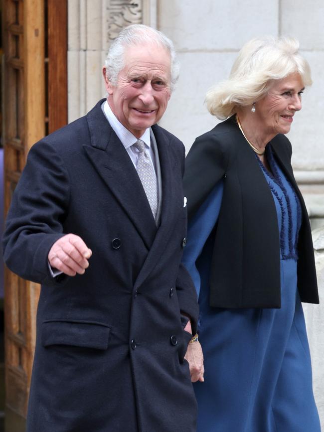 The King and Queen leave hospital in January.