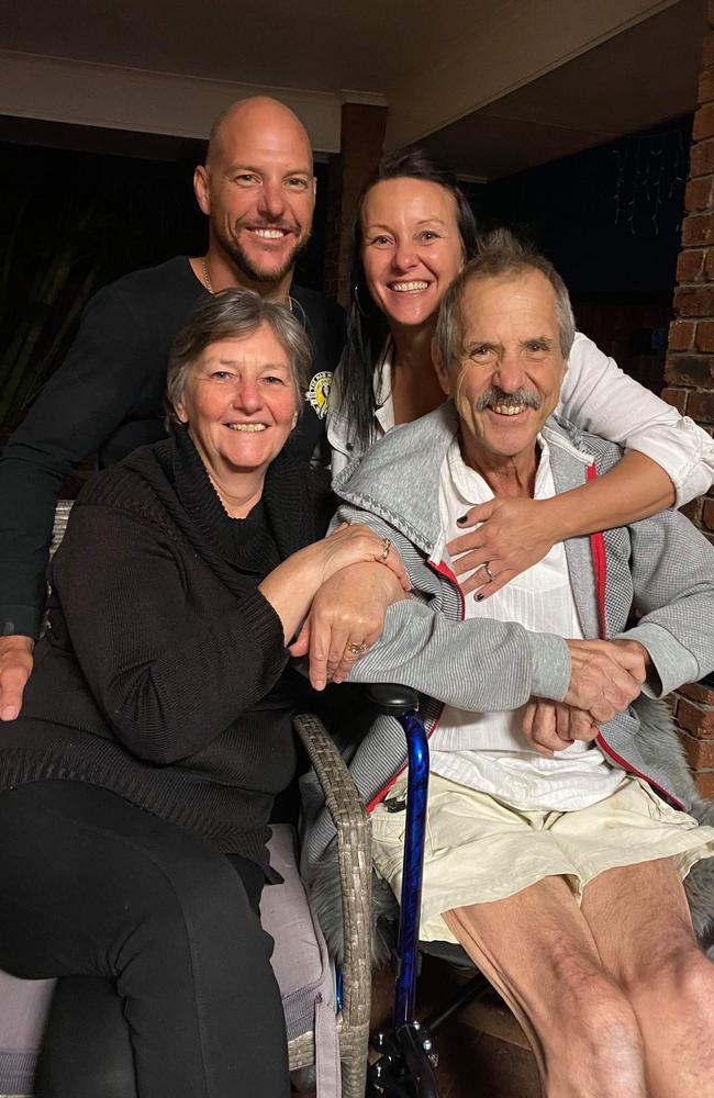 Gold Coast siblings Aaron Vidmajer and Nicki Amos dedicated the past few months of their lives to getting their terminally-ill dad Otto Vidmajer home, where he was looked after by his wife of 46 years Monika.