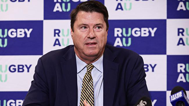 Rugby Australia chairman Hamish McLennan has come under fire in the wake of the Wallabies’ disastrous World Cup. Picture: Adam Yip