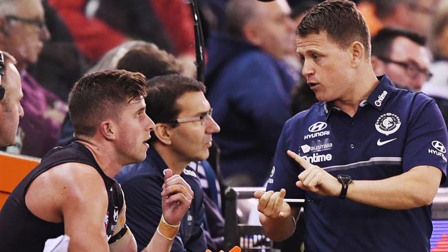 Brendon Bolton produced a brilliant coaching performance against GWS. Picture: Getty Images