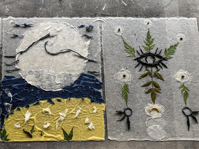 Washi paper making is both creative and meditative. Picture: Nicholas Eagar