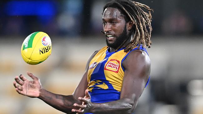 Eagles tower of power Nic Naitanui had a monstrous second-half when the chips were down. Picture: Getty Images