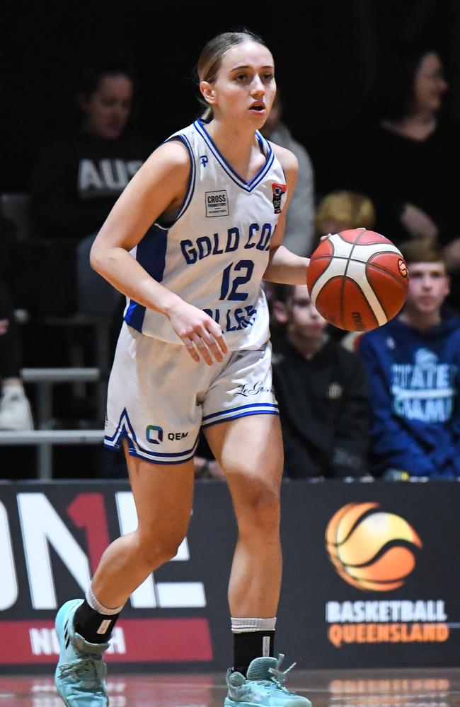 Lily Rotunno in action. Picture: Basketball Queensland