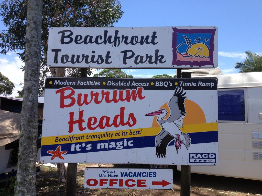 Sign for caravan park at Burrum Heads. Photo: Tracey Joynson