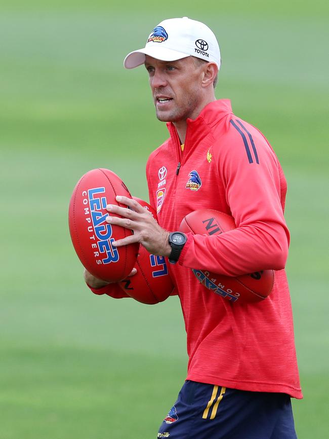 Adelaide assistant coach Nathan van Berlo Picture: Sarah Reed