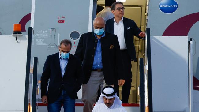 The five US detainees landed in Doha in a prisoner swap on September 18 after $A9.3 billion in frozen funds were transferred to Iranian accounts in Qatar. Photo: AFP