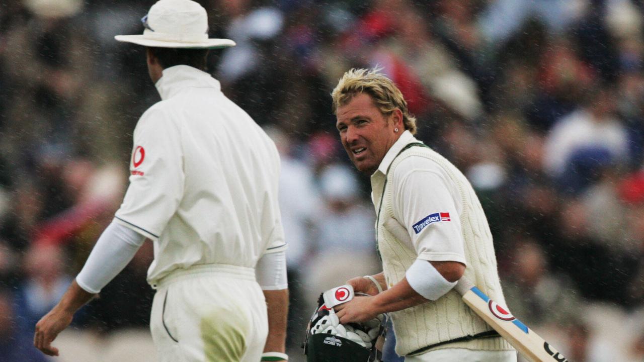 Warne and Vaughan faced off many times during their careers. Picture: Phil Hillyard