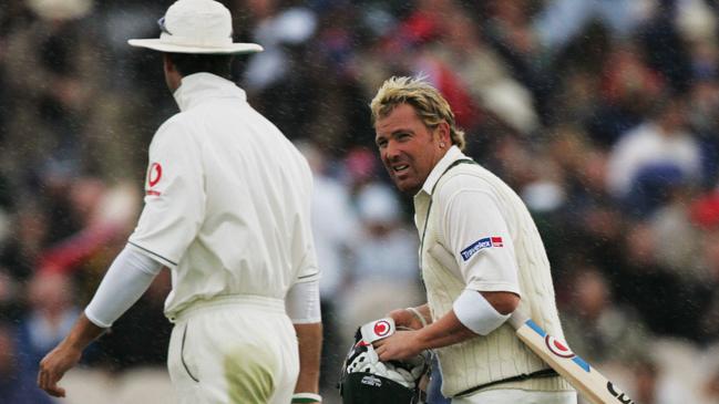 Warne and Vaughan faced off many times during their careers. Picture: Phil Hillyard