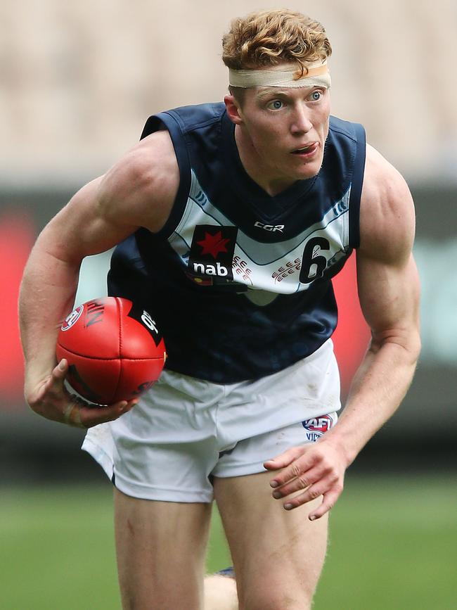 Matthew Rowell is a tough inside midfielder and in the mix to be the No.1 draft pick. Picture: Michael Dodge/Getty Images