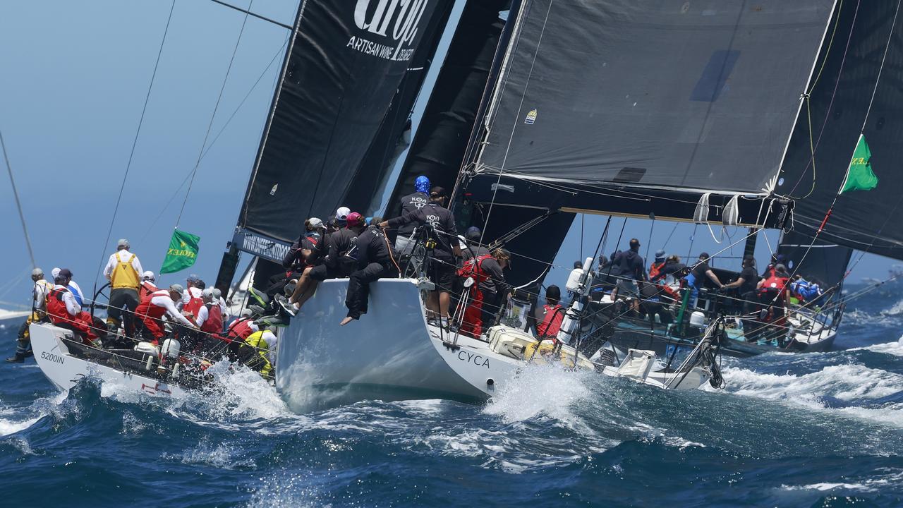 A helter skelter start to the race. Pic: Mark Evans/Getty