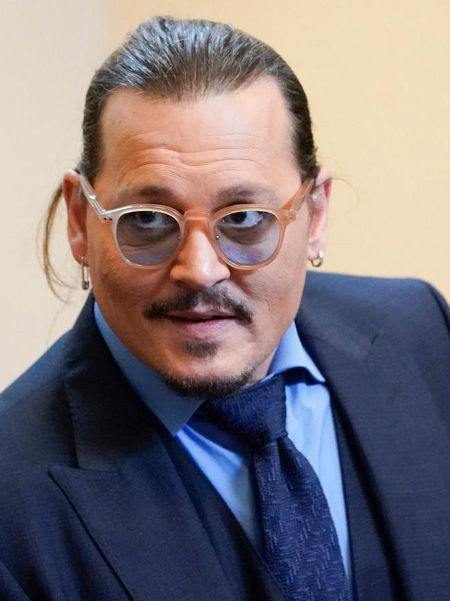 Depp in court. Picture: Steve Helber/Pool/AFP