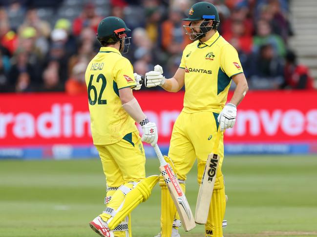 Matthew Short and Travis Head enjoyed themselves against England’s bowlers. Picture: Dan Istitene/Getty Images