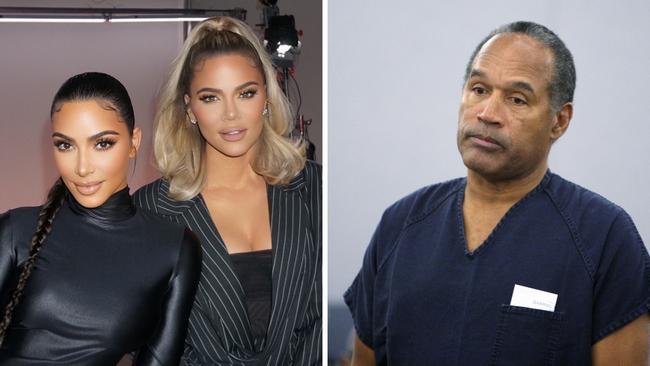 Khloe Kardashian and O.J. Simpson. Picture: Instagram, AFP, Getty