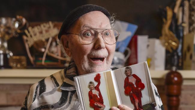 JANUARY 31, 2025 Adelaide's oldest drag queen - Roger is 95 with pics of him in his hey day. He had an illustrious life as a drag queen who looked very much like a real woman and toured with Les Girls. Picture: RoyVPhotography