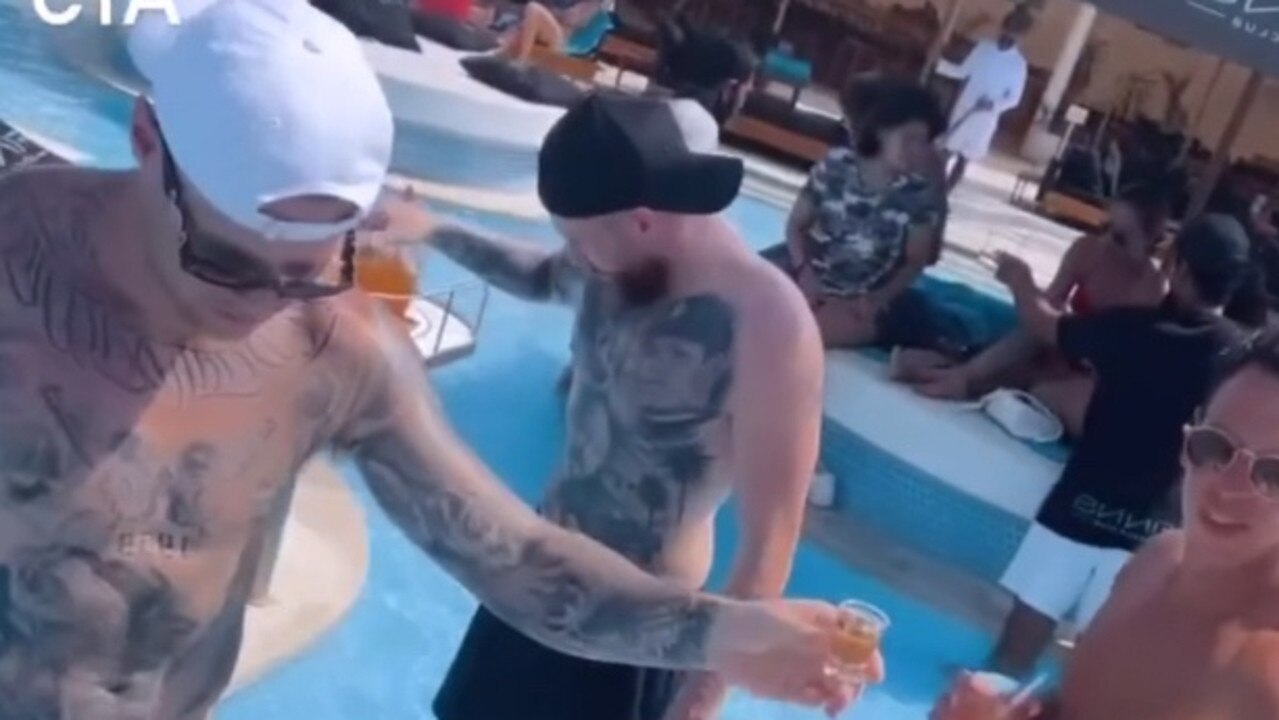 A video from Instagram shows Collingwood footballer Jordan De Goey partying in Bali with friends. Picture: Instagram