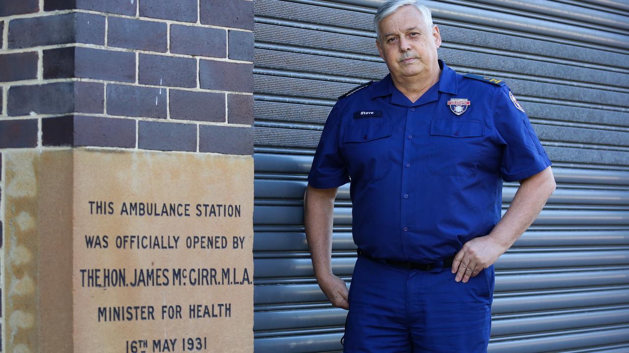 Paramedic and union official Steve Fraser said his colleagues aren’t being valued for the work they do. Picture: NCA NewsWire / Gaye Gerard