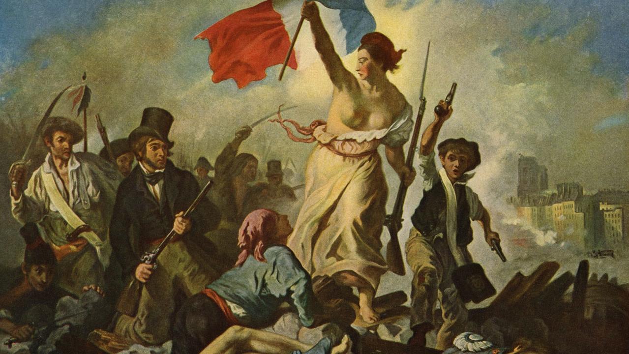 'Liberty Leading the People, 28 July 1830' – a painting by Eugene Delacroix, 1830 that depicts the French revolution. Picture: Culture Club/Getty Images