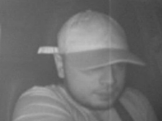 A CCTV image of Evci police released while investigating the alleged bloody crime. Picture: NSW Police Force