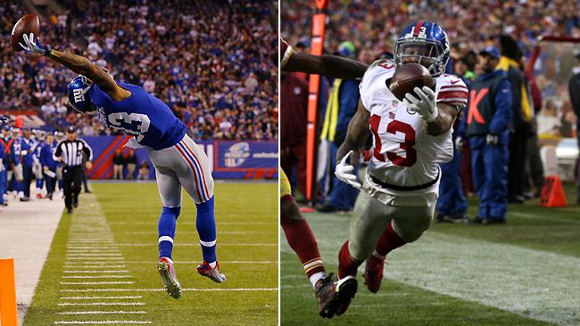 NFL, Odell Beckham Jnr, Crazy catch, New York Giants v Washington ...