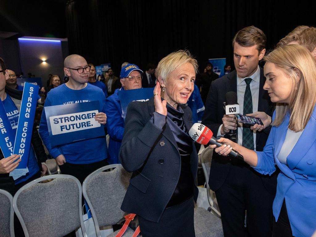 Higgins MP and paediatrician Katie Allen signalled she would cross the floor again. Picture: Jason Edwards