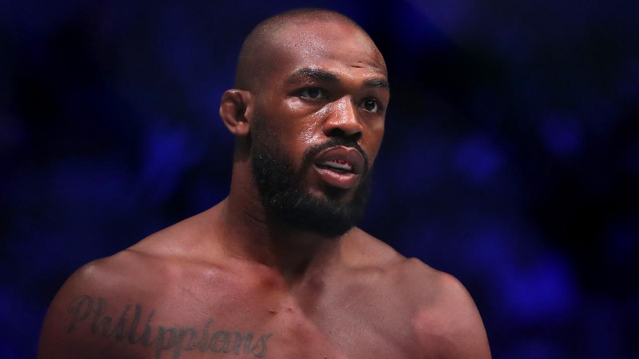 Jon Jones is out of UFC 295 due to a torn pec. (Photo by Sean M. Haffey / GETTY IMAGES NORTH AMERICA / AFP)