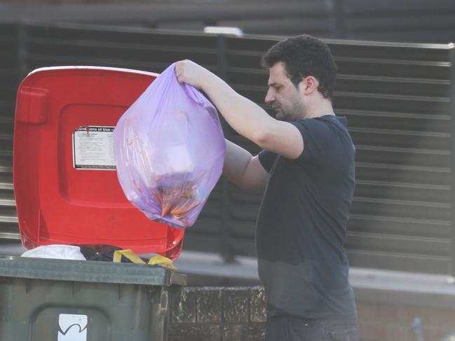 Anthony Koletti outside his new unit in Vaucluse on Monday, a week after the Dover Heights home he shared with Melissa Caddick sold for over $10 million. Picture John Grainger