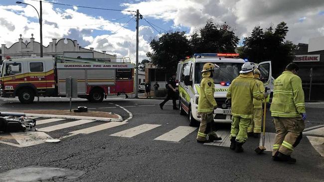 BRAVE WOMAN: Quick-thinking Julia Hahn sprung into action to perform CPR on the critically injured motorbike rider. Picture: Matt Collins