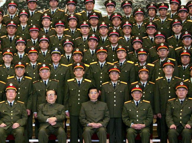 Chinese military staff. Picture: Supplied