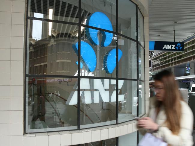 04/11/2022. ANZ. Business stock logo pictures. Sydney CBD. Britta Campion / The Australian