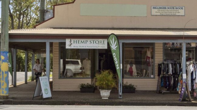 The former Hemp Store in the main street of Bellingen is now a homewares store.