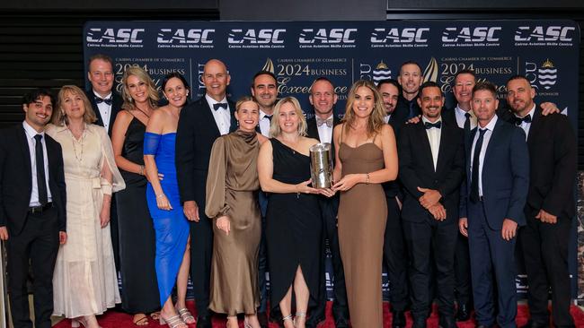 The Cairns Airport team after winning the Business Resilience Excellence Award. Picture: Paul Furse