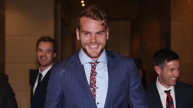 Jack Watts arrives at the Melbourne Demons Best and Fairest at Crown Palladium.