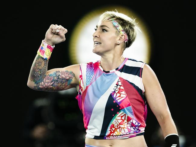 Lots of colour for Bethanie Mattek-Sands. Picture: Frank Molter