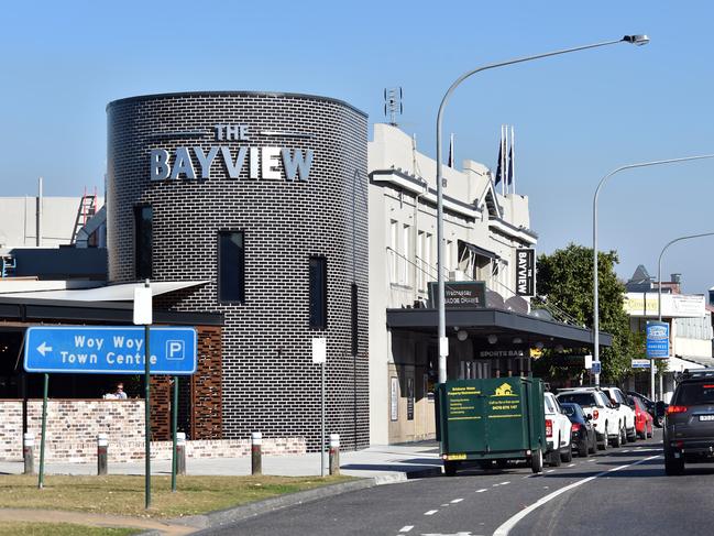 The attack happened outside the Bayview Hotel at Woy Woy. Picture: Troy Snook