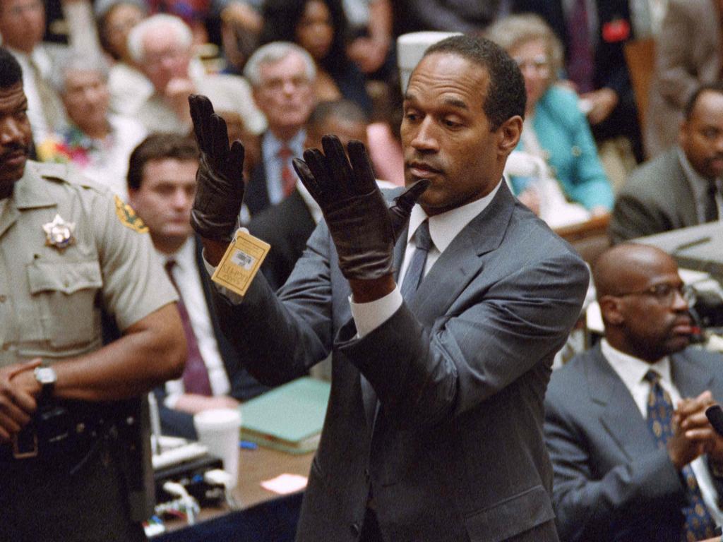 Simpson during the infamous trial in 1995. Picture: Vince Bucci/AFP