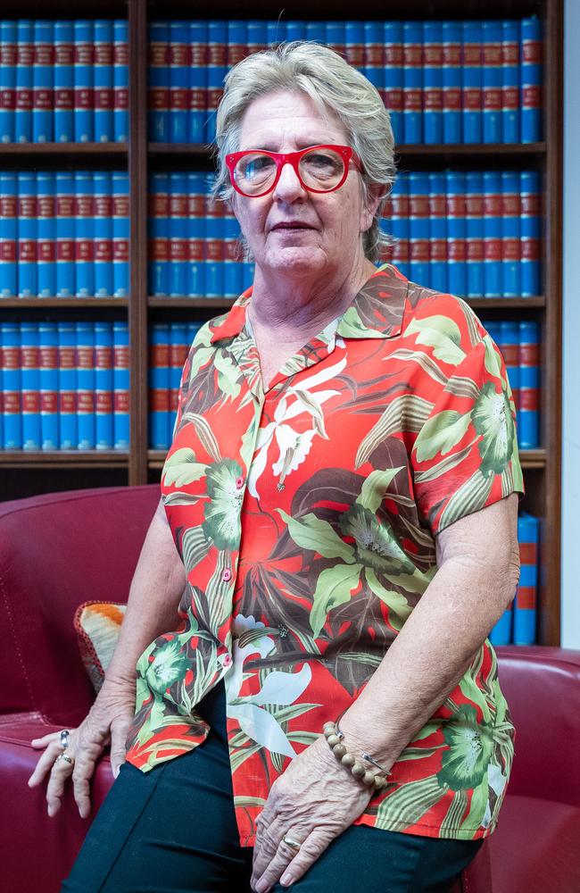 Northern Territory Supreme Court judge Justice Judith Kelly pictured in her chambers in Darwin.