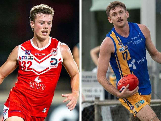 Ricky Monti for Waratah and Kayne Cox for Wanderers in the 2024-25 NTFL season.